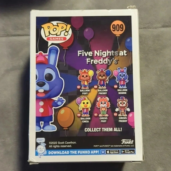 Funko Pop! Games Five Nights at Freddy's "Balloon Bonnie" - Picture 3 of 4